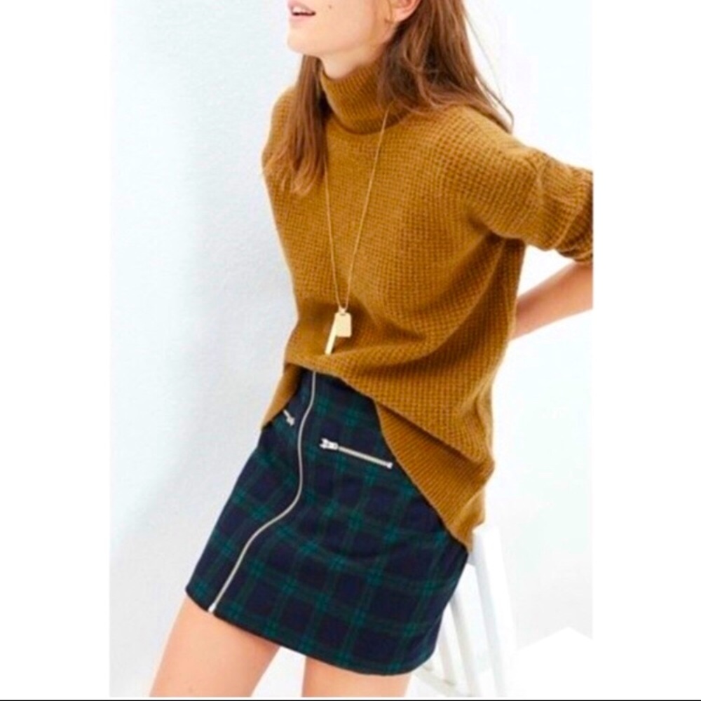 Madewell plaid mini skirt size 2